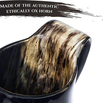 Viking Drinking Mug | Handcrafted 15-20 Oz Beer Tankard