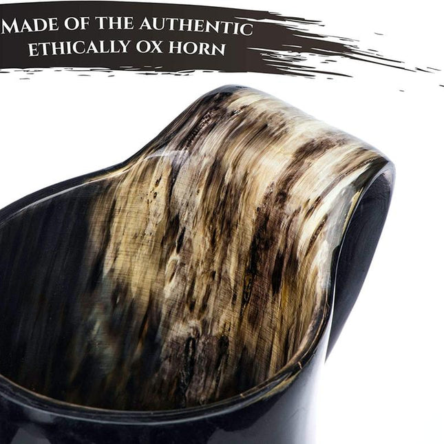 Viking Drinking Mug | Handcrafted 15-20 Oz Beer Tankard