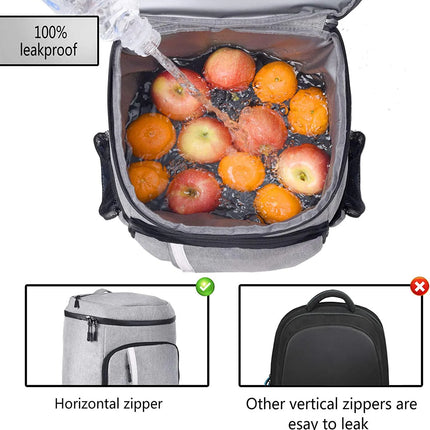 30 Can Insulated Cooler Backpack - Leak Proof Beach Camping Hiking Bag