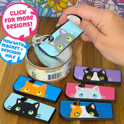 Tab Buddy XL Can Tab Opener – Easy Grip & Magnetic Keychain | Assistive Tool for Arthritis, Long Nails, Sore Hands – Food & Drink Can Lid Lifter – Eco-Friendly, Gift for Seniors, Pet Owners