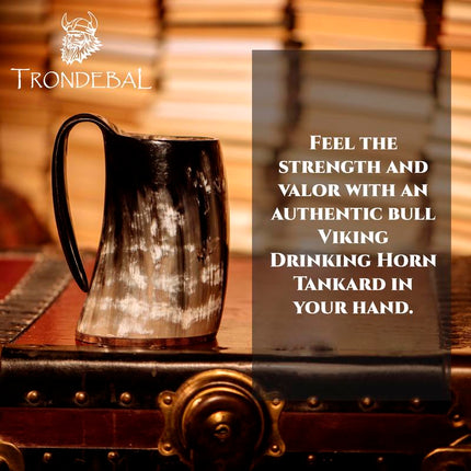 Viking Drinking Mug | Handcrafted 15-20 Oz Beer Tankard