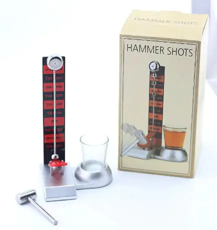 Hammer Shots Drinking Game | Skill-Based Party Game with Shot Glass - Perfect for Bachelor Parties, Tailgates & Game Nights