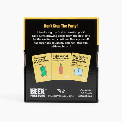 Beer Pressure Expansion Pack #1 - 50 New Drinking Game Cards for Epic Parties