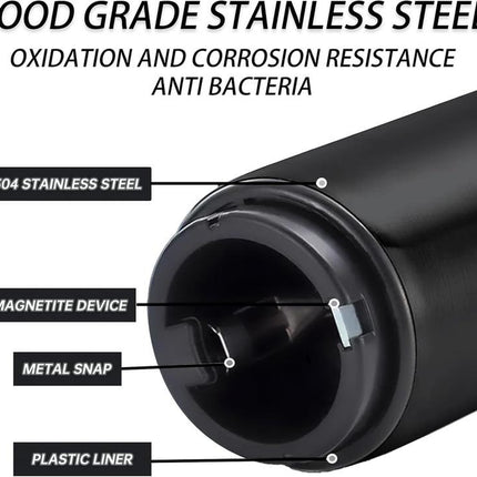 Automatic Beer Bottle Opener - Stainless Steel Push Down Cap Remover for Bar, Camping & Home