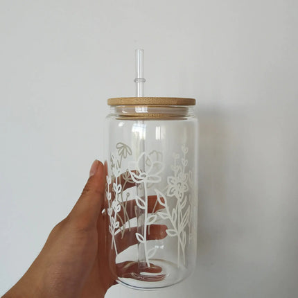 Premium 16oz Borosilicate Glass Beer Can Cups – Custom Sublimation Drinkware for Every Occasion