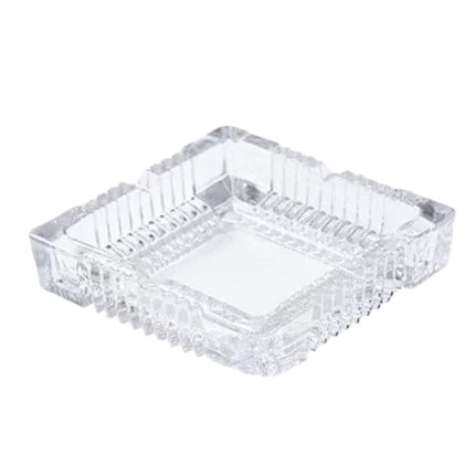 Green Apple Square Glass Ashtray Crystal