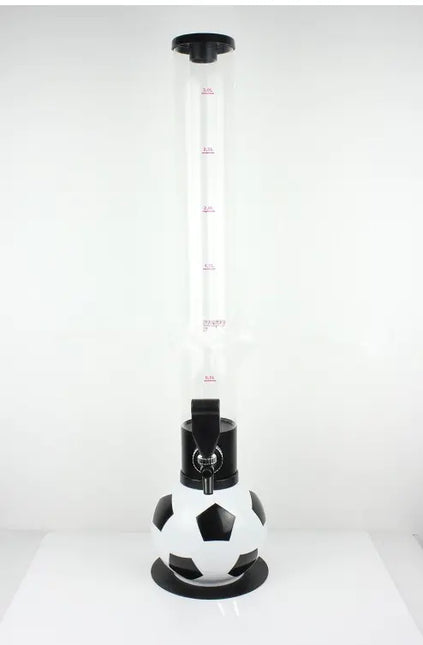 Soccer Base Beer Tower Dispenser - 3L Portable Party Keg with Tap | Fun Novelty Beer Server for Sports Gatherings