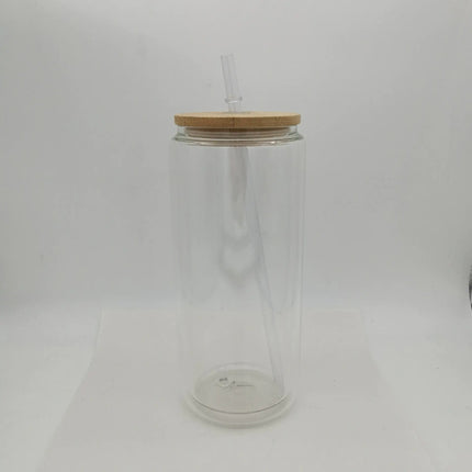 Premium 16oz Borosilicate Glass Beer Can Cups – Custom Sublimation Drinkware for Every Occasion