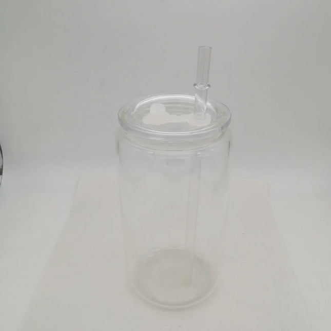 Premium 16oz Borosilicate Glass Beer Can Cups – Custom Sublimation Drinkware for Every Occasion