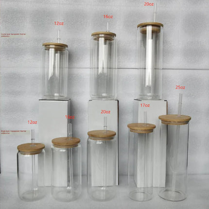 Premium 16oz Borosilicate Glass Beer Can Cups – Custom Sublimation Drinkware for Every Occasion