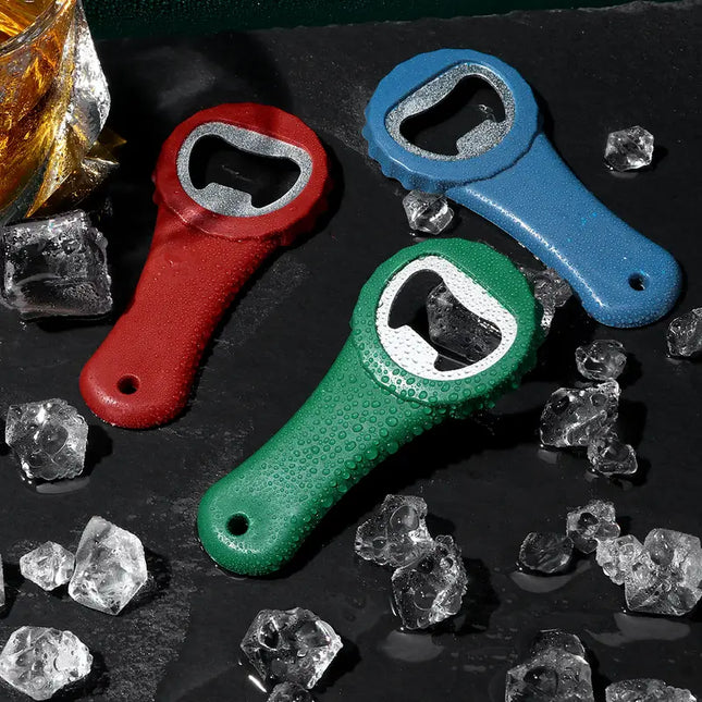 Portable Beer Bottle Opener (Beer Bottle Cap Style) - Multicolor Plastic Design