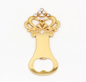 Premium Gold Crown Bottle Opener for Beer Enthusiasts | Elegant Decorative Zinc Alloy Barware | Luxury Beer Accessories Gift