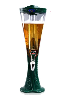 LED Ice Bucket Beer Tower with Tap Dispenser - 1.5L/3L Beverage Tower for Parties, Bars & Events