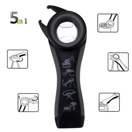 5-in-1 Multifunctional Can & Bottle Opener