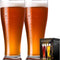 Premium Pint Glasses 16 oz Set of 4 - Pilsner, Wheat Beer & Lager Glassware