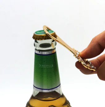 Premium Gold Crown Bottle Opener for Beer Enthusiasts | Elegant Decorative Zinc Alloy Barware | Luxury Beer Accessories Gift