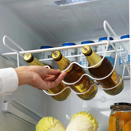 Iron Beer Rack with Cabinet Shelf and Wine Storage