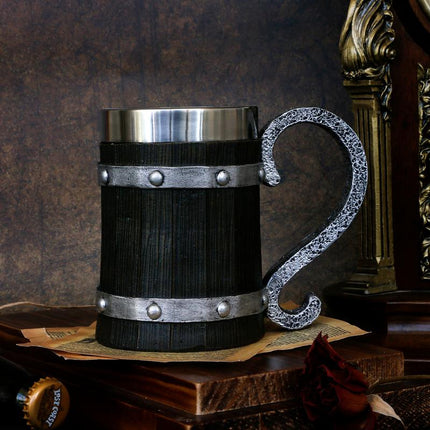 Viking Beer Mug 20oz | Norse Stainless Steel Tankard Cup