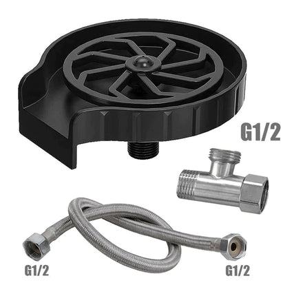 High-Pressure Automatic Glass Rinser for Kitchen Sink | Stainless Steel Beer Glass Washer | Commercial Bar Cup Cleaner