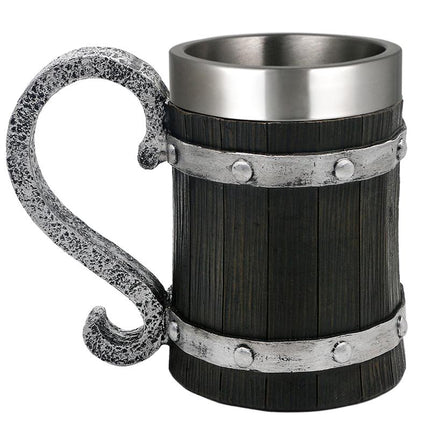 Viking Beer Mug 20oz | Norse Stainless Steel Tankard Cup