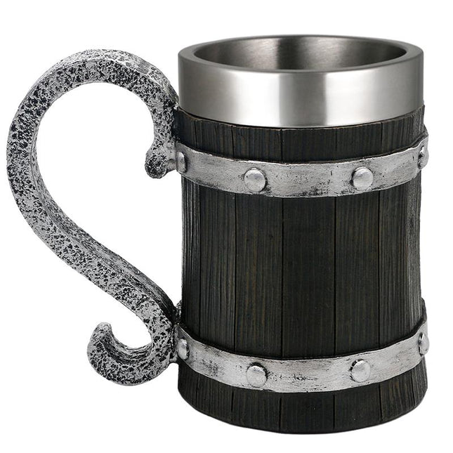 Viking Beer Mug 20oz | Norse Stainless Steel Tankard Cup