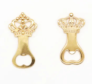 Premium Gold Crown Bottle Opener for Beer Enthusiasts | Elegant Decorative Zinc Alloy Barware | Luxury Beer Accessories Gift