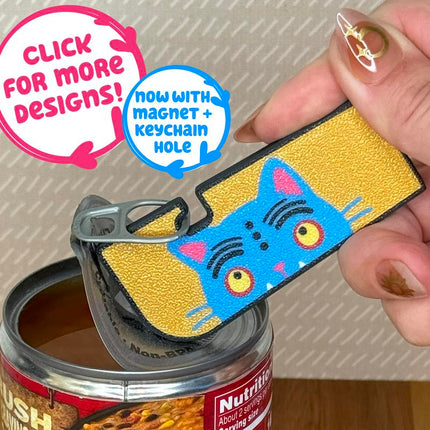 Tab Buddy XL Can Tab Opener – Easy Grip & Magnetic Keychain | Assistive Tool for Arthritis, Long Nails, Sore Hands – Food & Drink Can Lid Lifter – Eco-Friendly, Gift for Seniors, Pet Owners