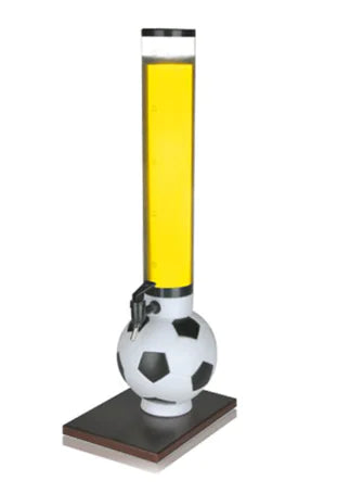 Soccer Base Beer Tower Dispenser - 3L Portable Party Keg with Tap | Fun Novelty Beer Server for Sports Gatherings