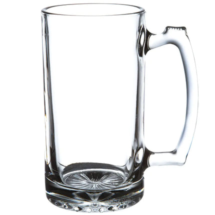 Super Large 7" Tall x 3.5" Wide Glass Beer Stein – Heavy-Duty 2.5 Pound Traditional Beer Mug for parties & Home