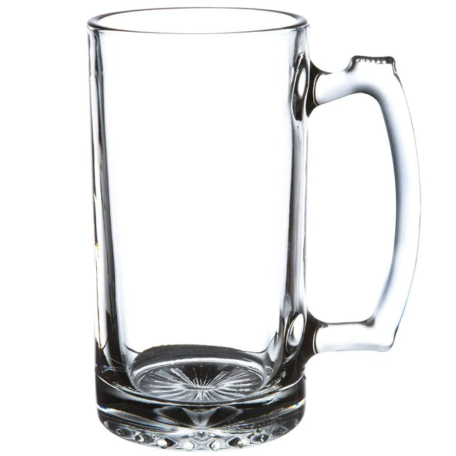 Super Large 7" Tall x 3.5" Wide Glass Beer Stein – Heavy-Duty 2.5 Pound Traditional Beer Mug for parties & Home