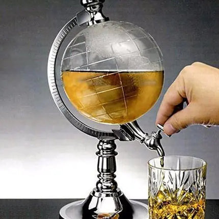 Creative Globe Beer Dispenser – Mini Earth Drink Dispenser for Home Bar, Unique Liquor & Water Machine, Novelty Gift for Beer Lovers