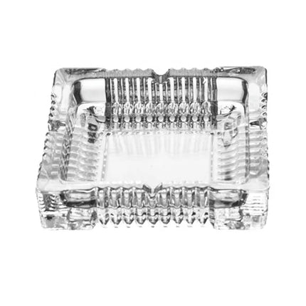 Green Apple Square Glass Ashtray Crystal